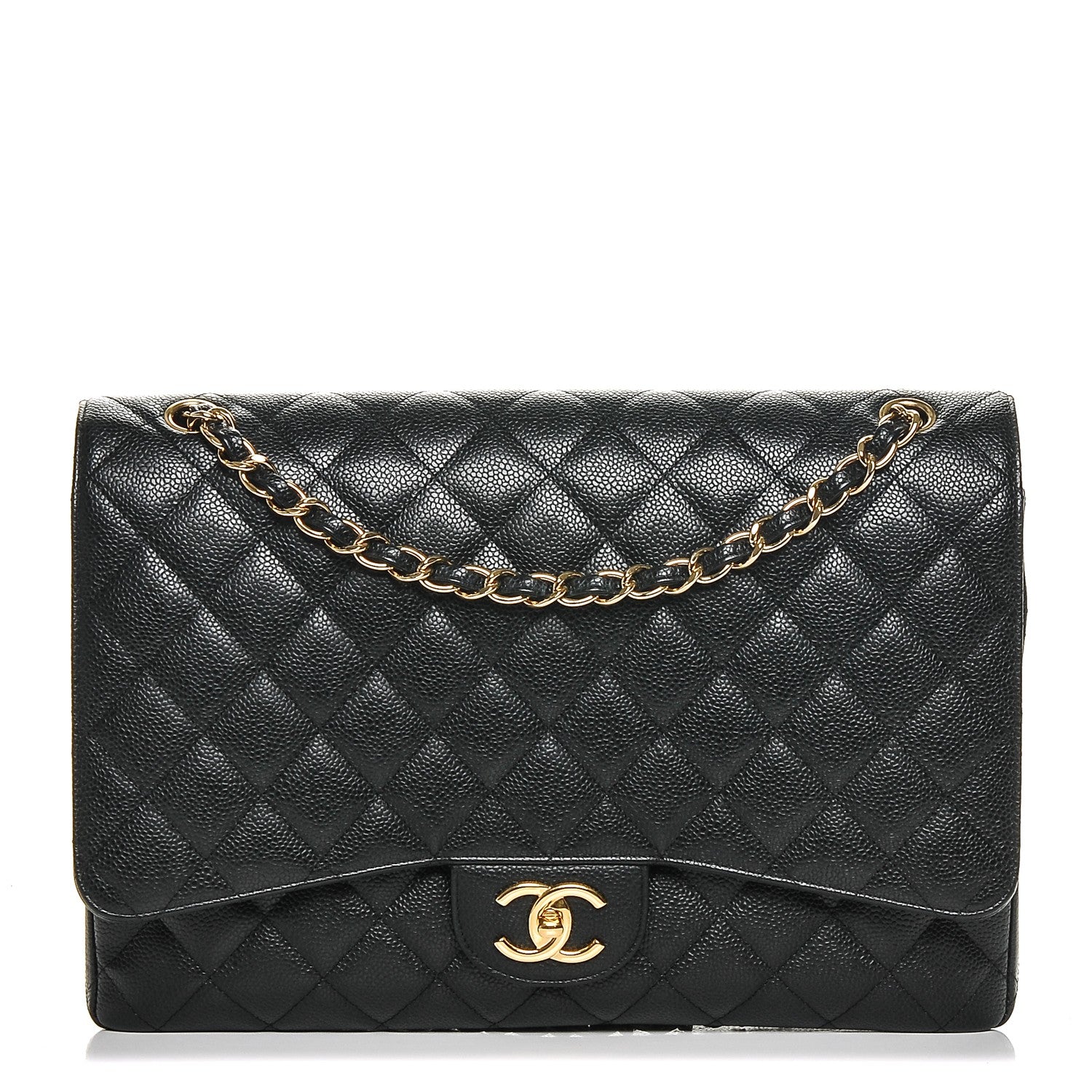 Chanel Caviar Quilted Maxi Double Flap Black 1 of 7