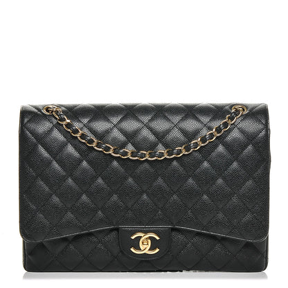 Chanel Caviar Quilted Maxi Double Flap Black 1 of 7