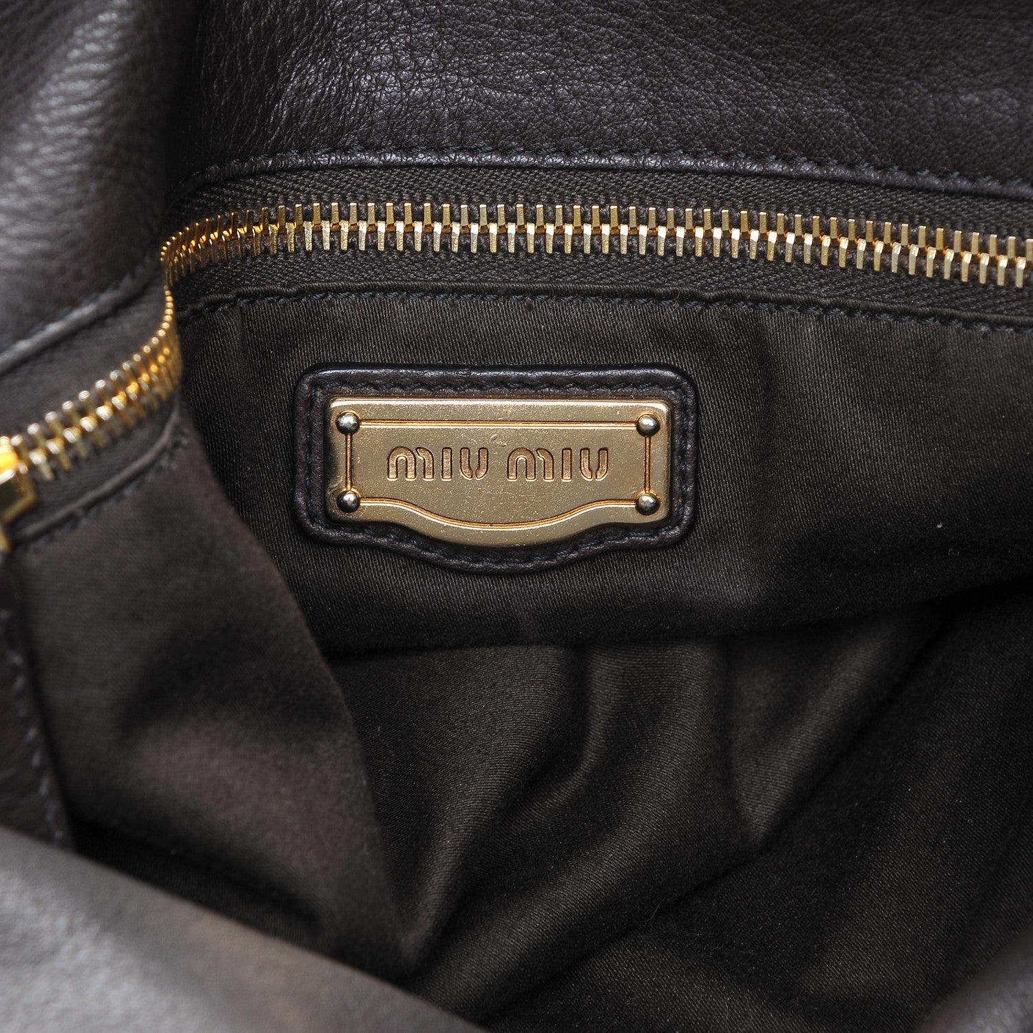 Miu Miu Vitello Medium Bow Bag Brown 6 of 6