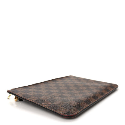Louis Vuitton Damier Ebene Neverfull MM GM Pochette Rose Ballerine 3 of 9