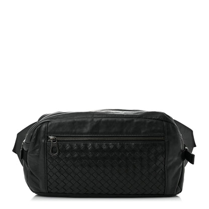 Bottega Veneta Calfskin Intrecciato Belt Bag Black 1 of 10
