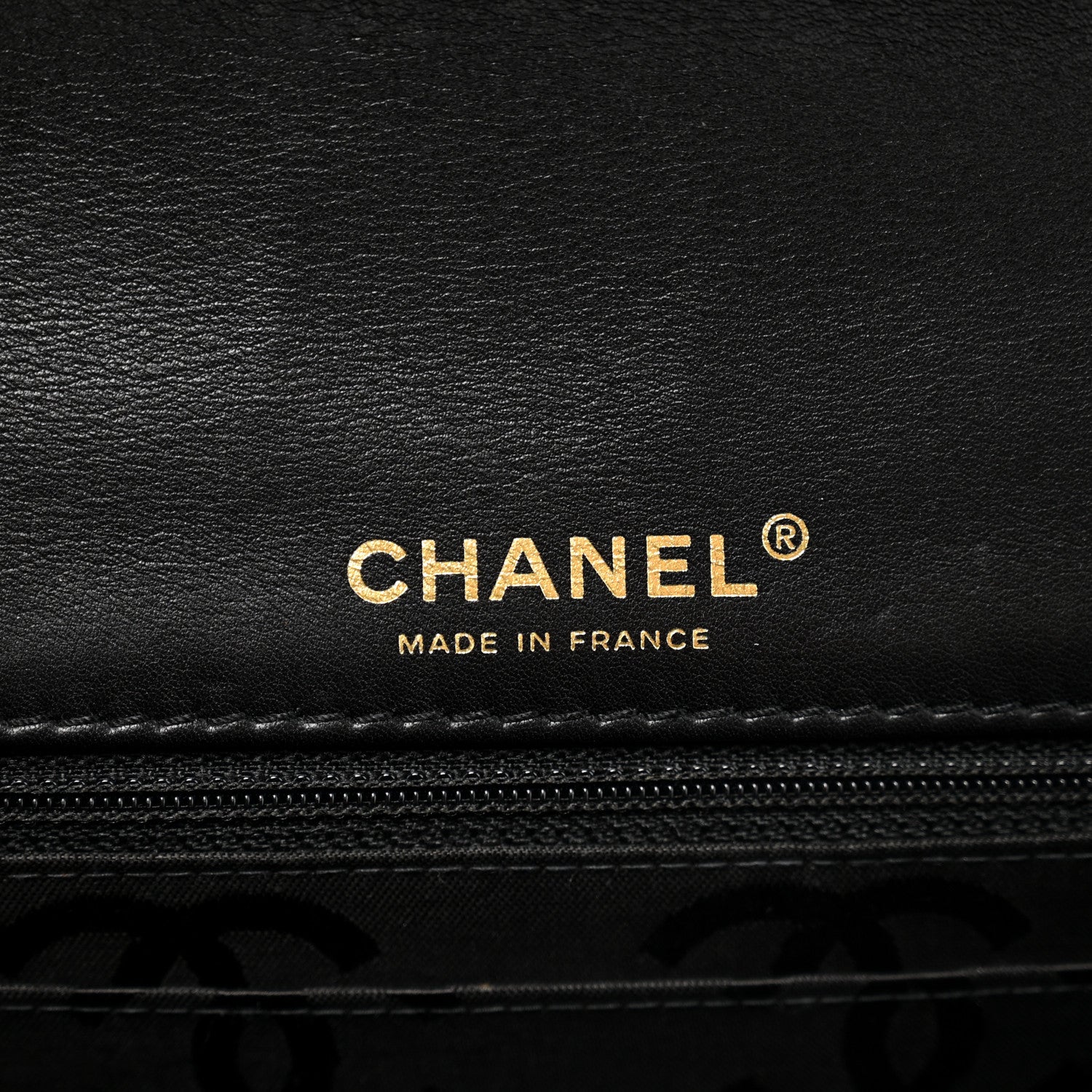 Chanel Calfskin Quilted Contrast Stitch Medium Flap Black 5 of 9