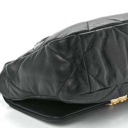 Chanel Goatskin Quilted Medium Chanel 19 Flap Black 10 of 11