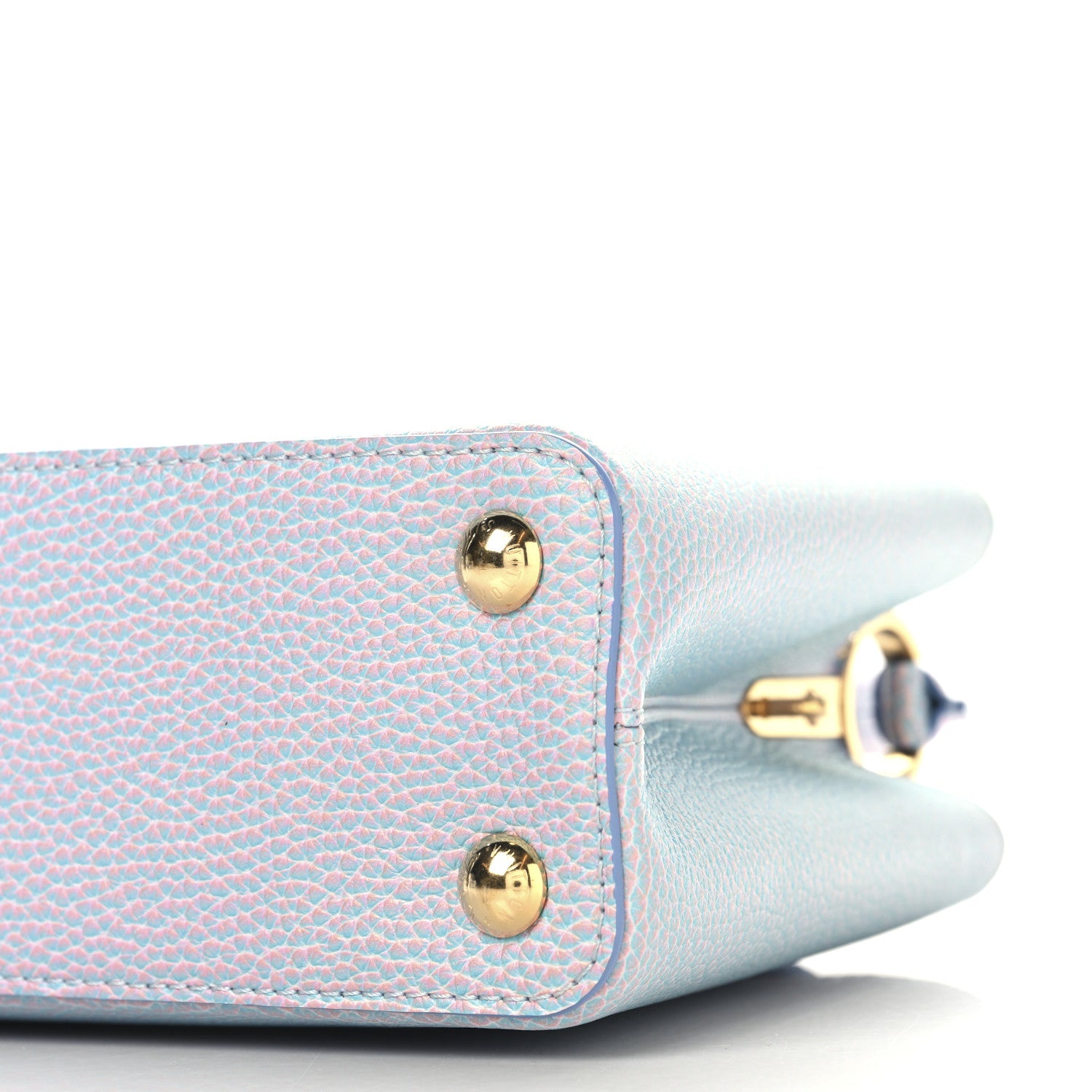 Louis Vuitton Taurillon Summer Stardust Capucines BB Lilas Purple 9 of 9