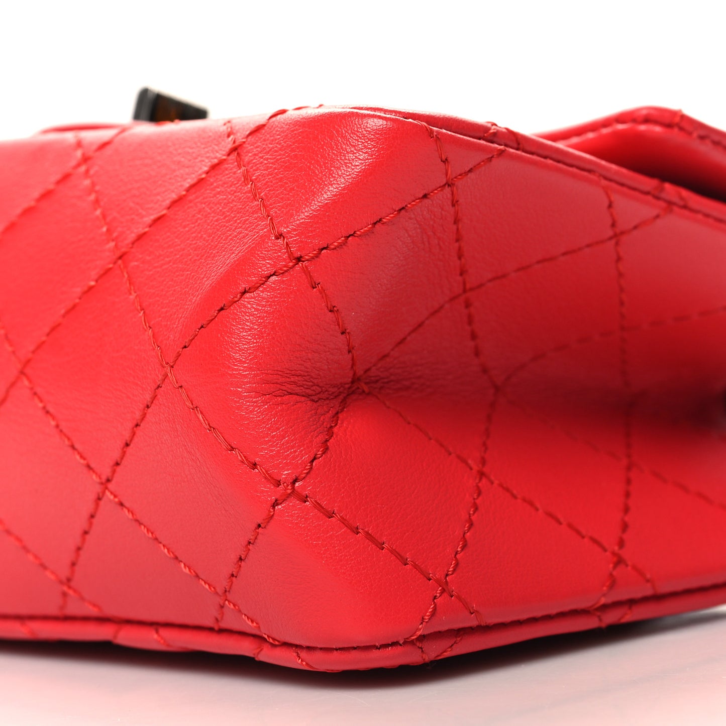 Calfskin Quilted 2.55 Reissue Mini Flap Dark Red