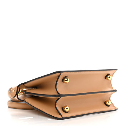 Fendi Shiny Nappa Petite Peekaboo I SEE U Satchel Miele Scuro 3 of 9