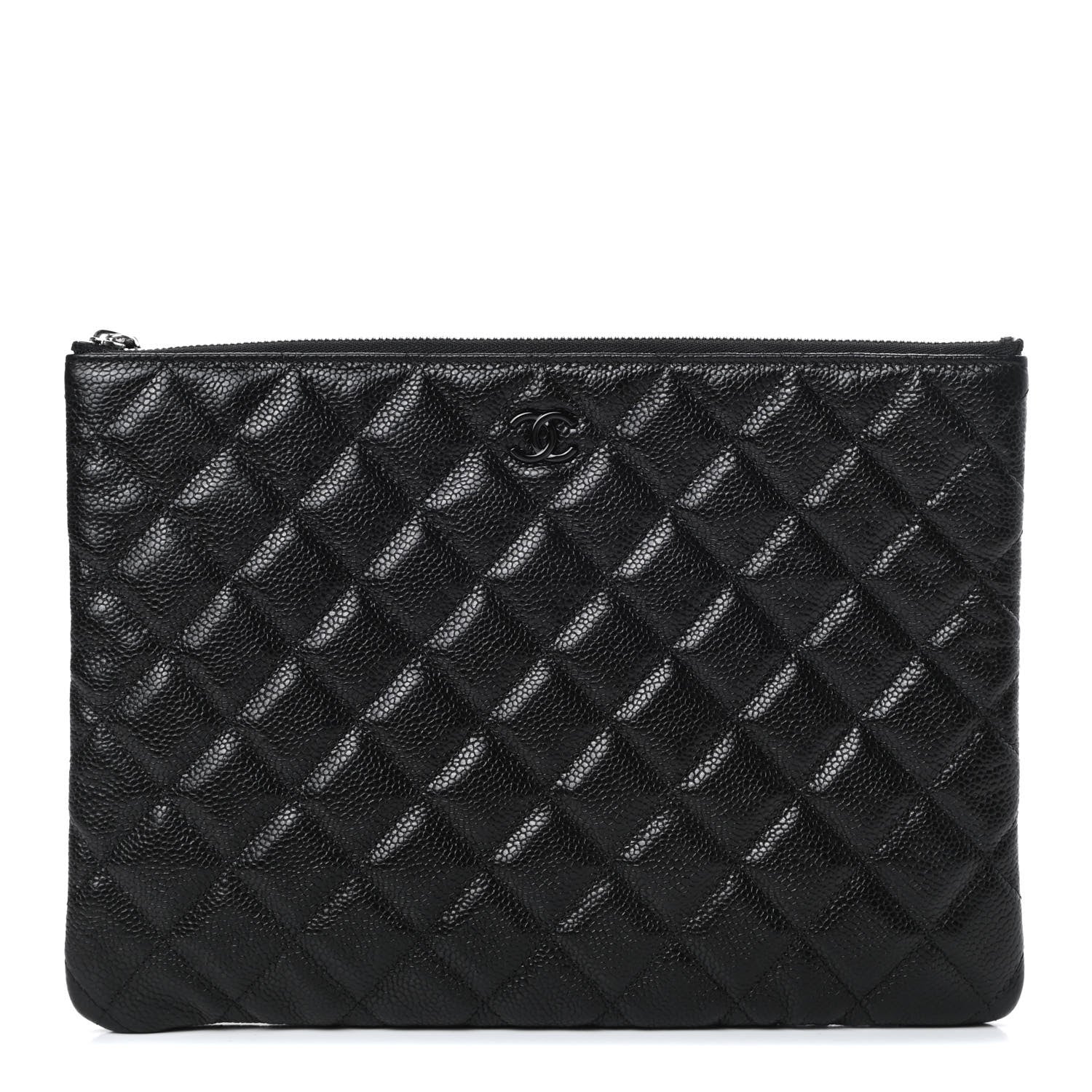 Chanel Caviar Quilted Medium Cosmetic Case So Black 1 of 8