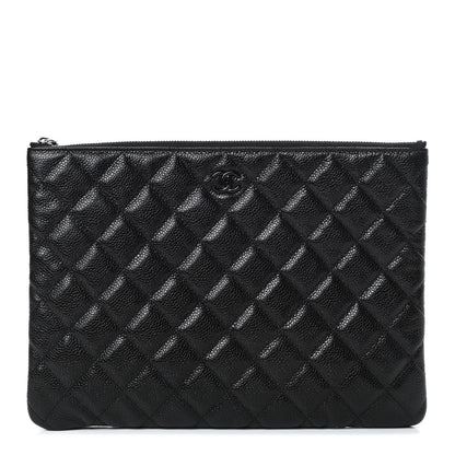 Chanel Caviar Quilted Medium Cosmetic Case So Black 1 of 8