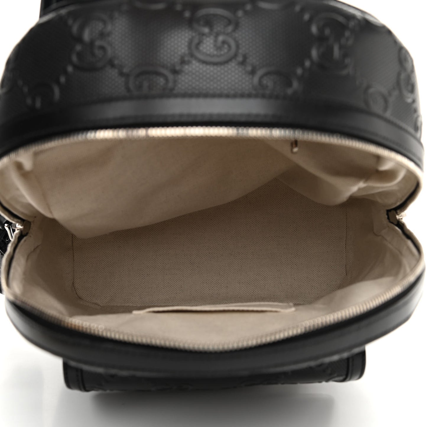 Calfskin GG Tennis Embossed Backpack Black