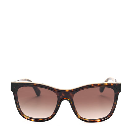 Chanel Acetate Logo Shield Sunglasses 5418 Tortoise 2 of 6
