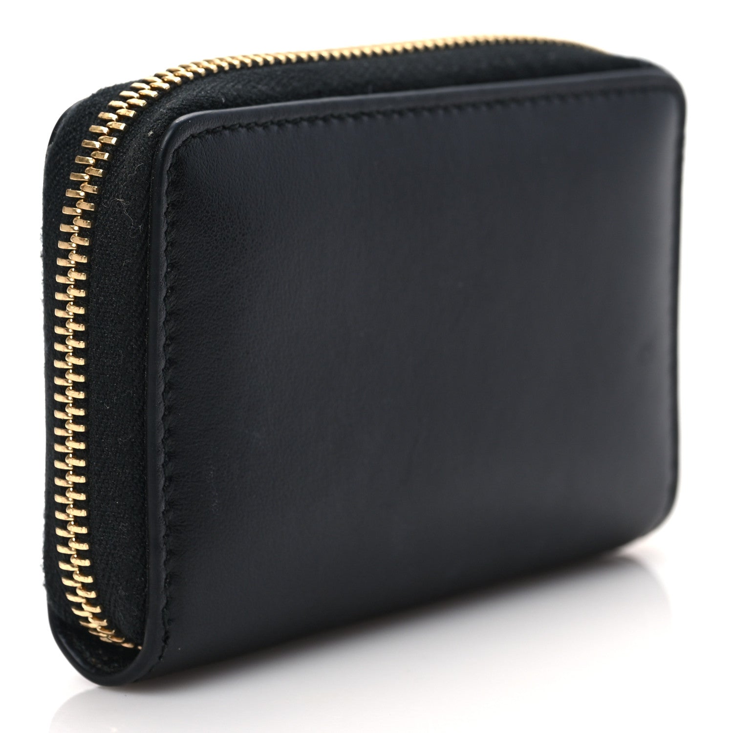 Gucci Plutone Calfskin Logo Zip Around Card Case Black 3 of 6