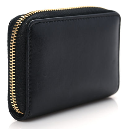 Gucci Plutone Calfskin Logo Zip Around Card Case Black 3 of 6
