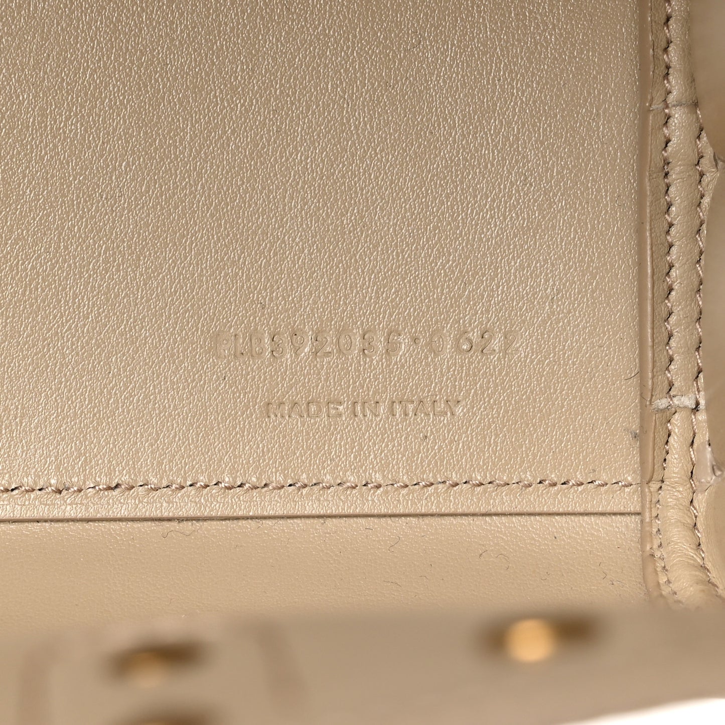 Grained Calfskin Nano Sac De Jour Sea Salt