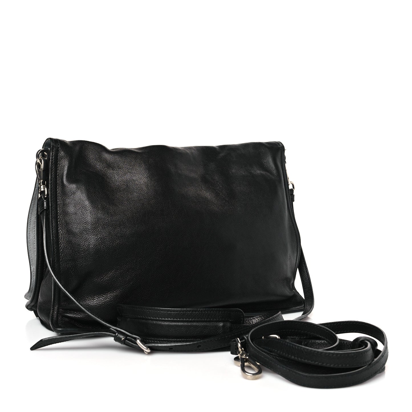 Glace Calf Etiquette Flap Black Astrale