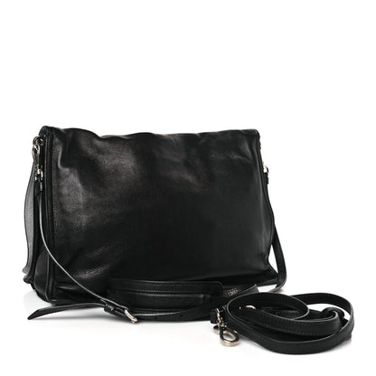 Prada Glace Calf Etiquette Flap Black Astrale 3 of 9