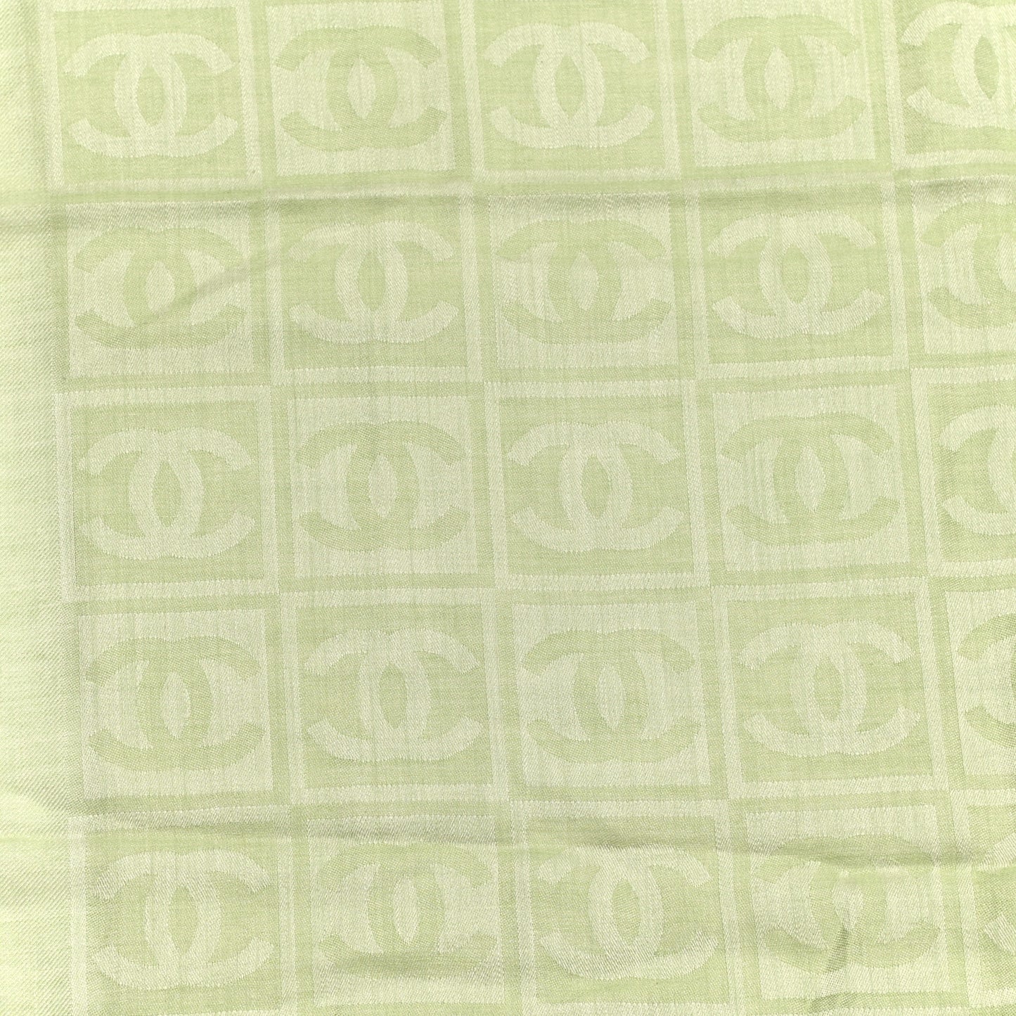 Cashmere Silk CC Scarf Green