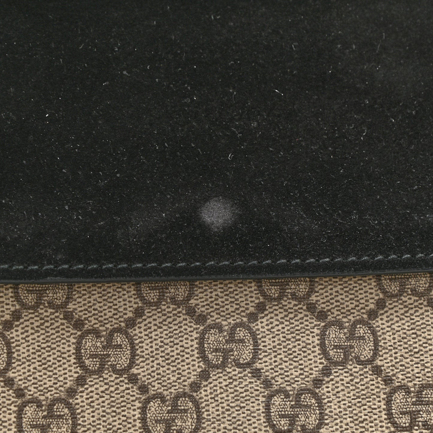 GG Supreme Monogram Small Dionysus Shoulder Bag Black