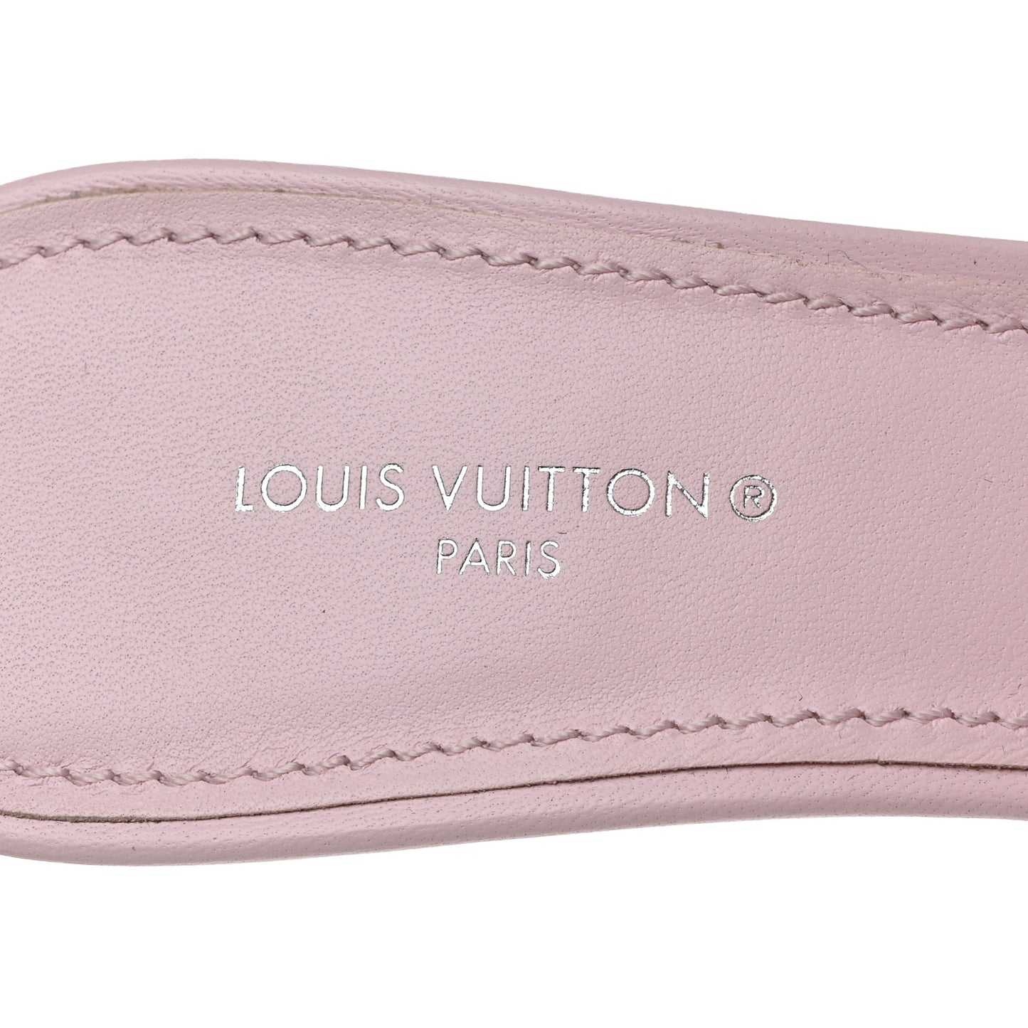 Lambskin Embossed Monogram Revival 95mm Mules 36 Rose Claire
