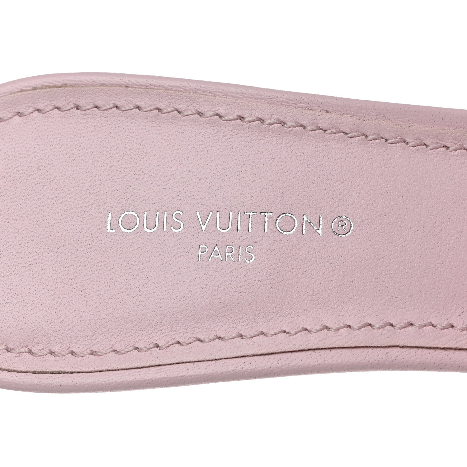 Louis Vuitton Lambskin Embossed Monogram Revival 95mm Mules 36 Rose Claire 7 of 9