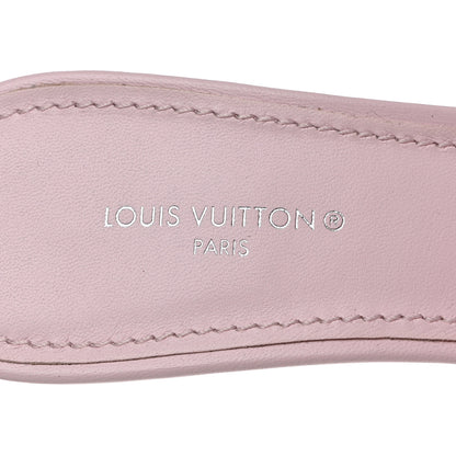 Louis Vuitton Lambskin Embossed Monogram Revival 95mm Mules 36 Rose Claire 7 of 9