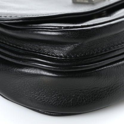 Balenciaga Calfskin Soft B Round Crossbody Bag XS Black 6 of 7