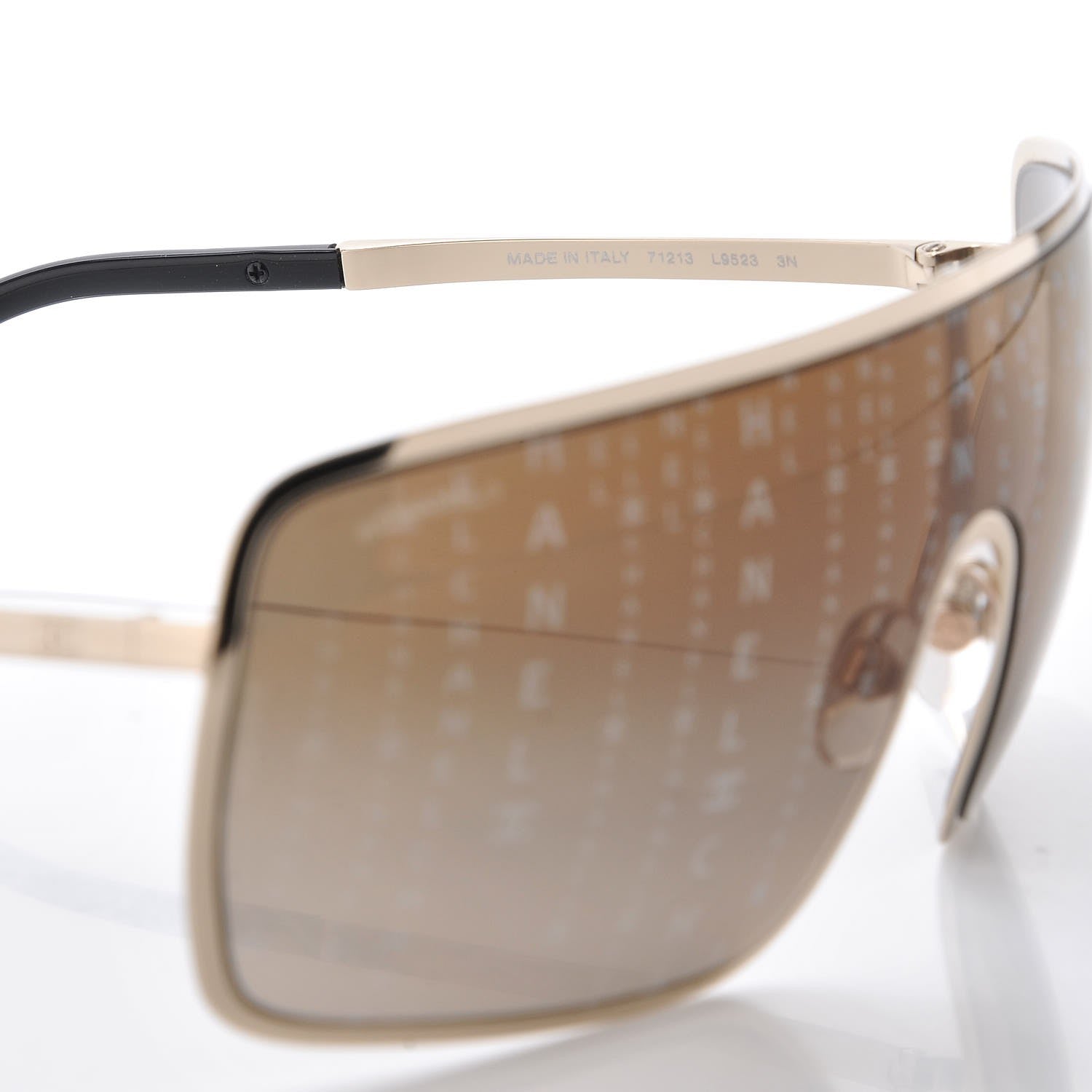 Chanel Shield Runway Sunglasses 71213 Gold 5 of 7