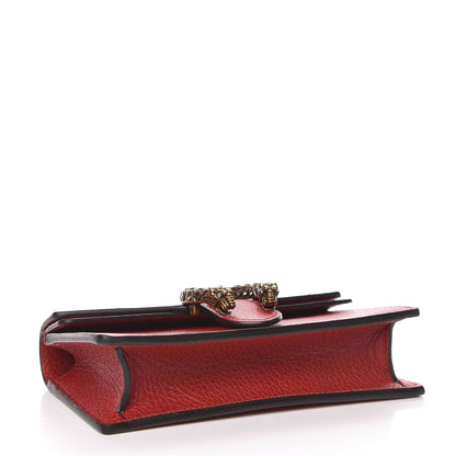 Gucci Calfskin Super Mini Dionysus Shoulder Bag Hibiscus Red 4 of 9