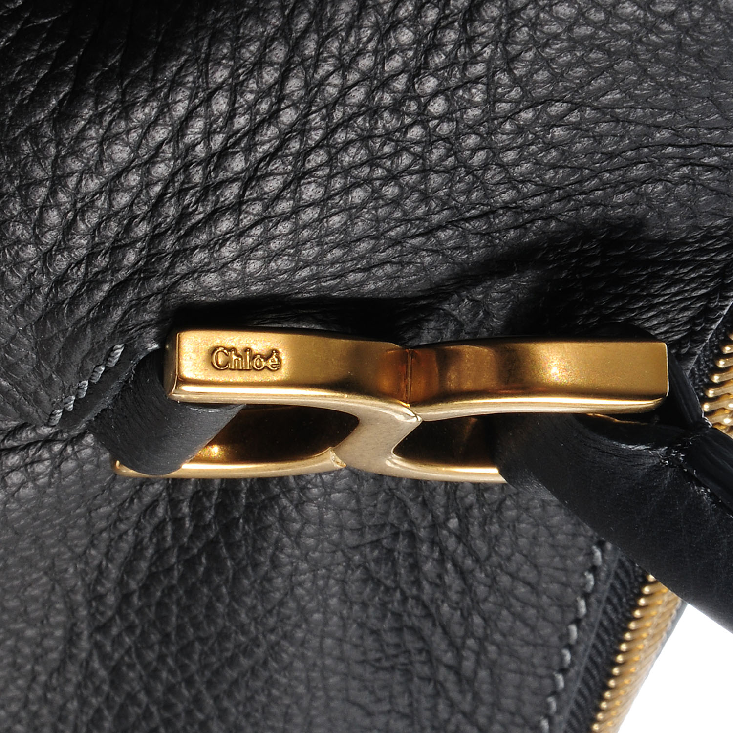 Chloe Calfskin Large Marcie Satchel Black 9 of 9