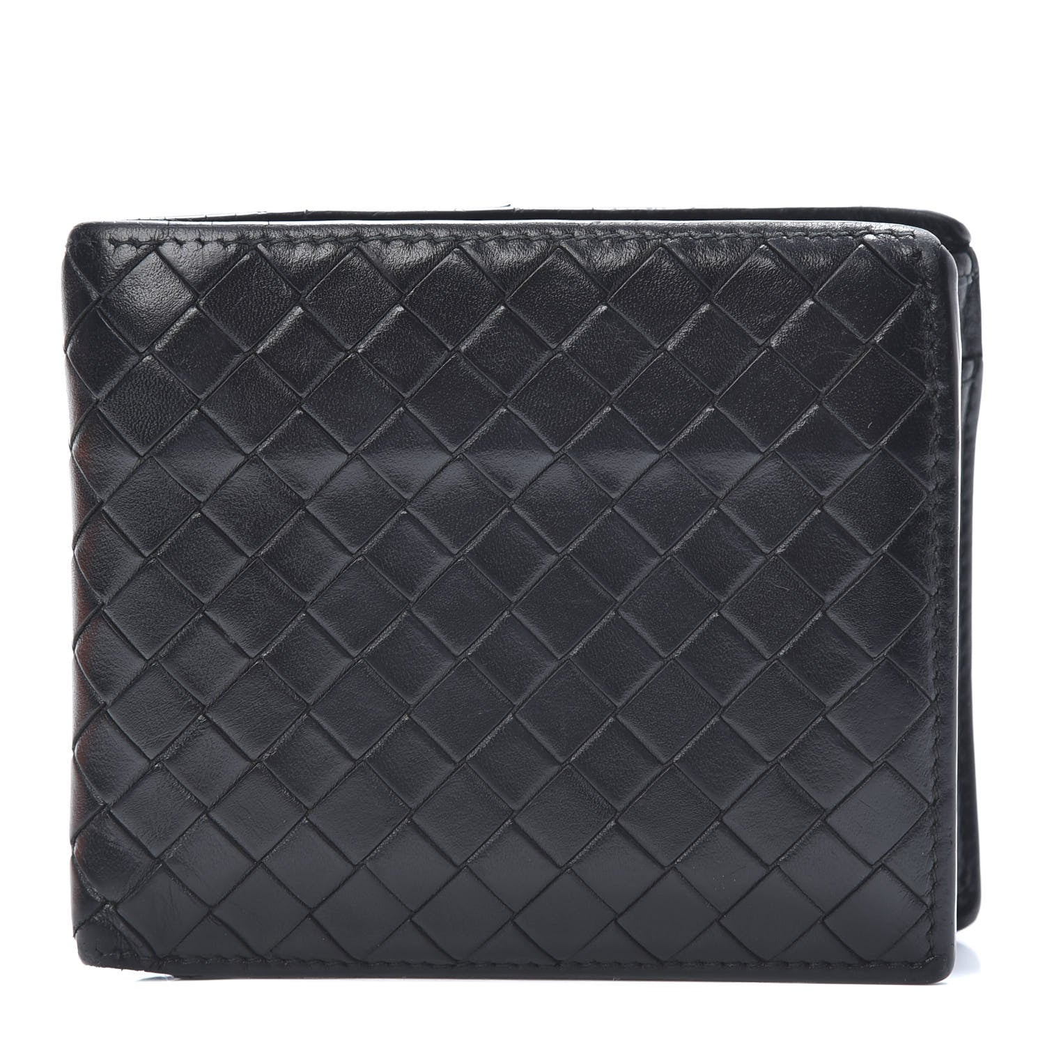 Bottega Veneta Nappa Intrecciato Bi-Fold Wallet Black 1 of 11
