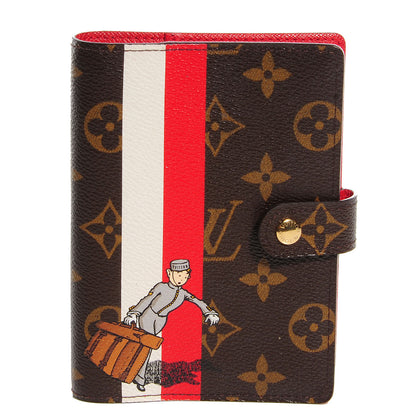 Louis Vuitton Monogram Groom Small Ring Agenda Cover Red 1 of 7