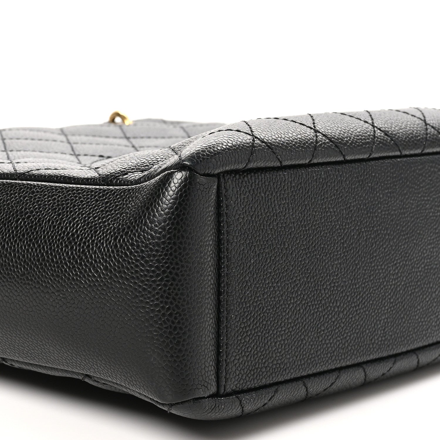 Chanel Caviar Quilted Petit Shopping Tote PST Black 9 of 10