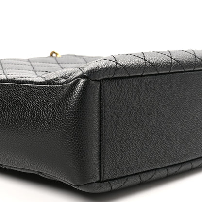 Chanel Caviar Quilted Petit Shopping Tote PST Black 9 of 10