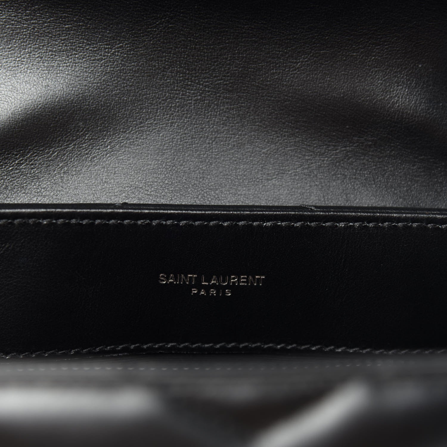 Saint Laurent Calfskin Y Quilted Monogram Small Loulou Chain Satchel Black 9 of 11