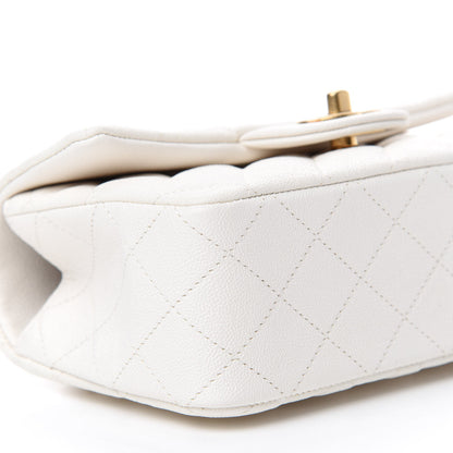 Chanel Caviar Quilted Mini Top Handle Rectangular Flap White 6 of 10