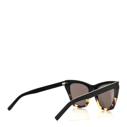 Saint Laurent New Wave SL214 Kate Cat Eye Sunglasses Black Havana 4 of 7