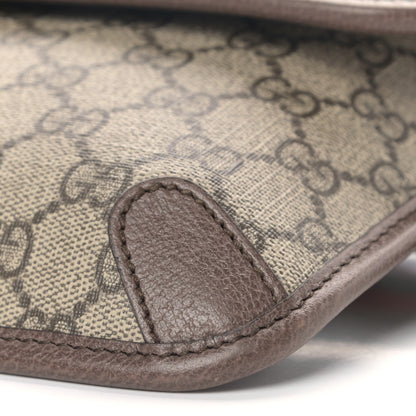 Gucci GG Supreme Monogram Neo Vintage Web Belt Bag Brown 9 of 9
