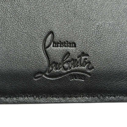 Christian Louboutin Calfskin Paris Spikes Kios Card Holder Black 6 of 6