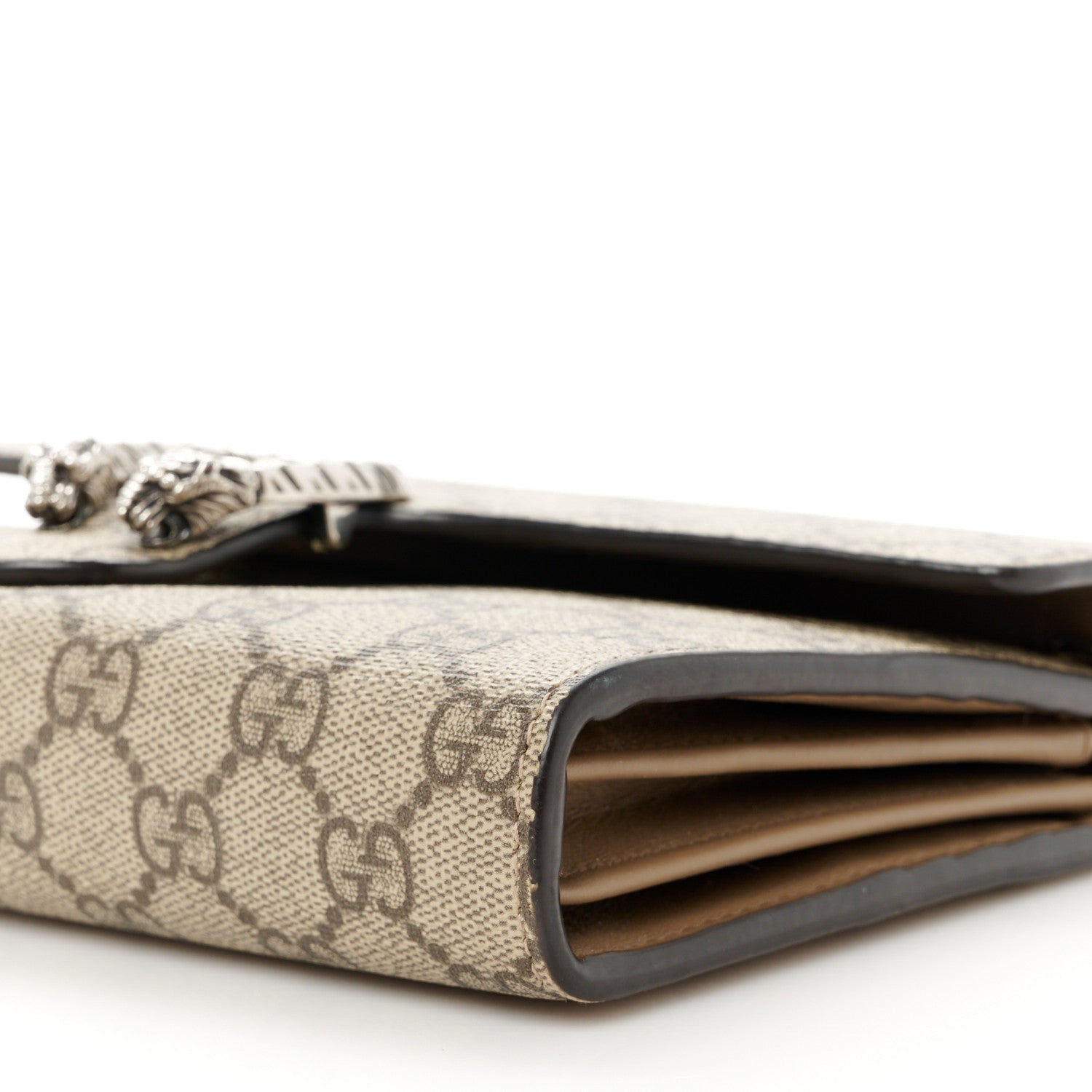 Gucci GG Supreme Monogram Mini Dionysus Chain Wallet Beige Taupe 10 of 10