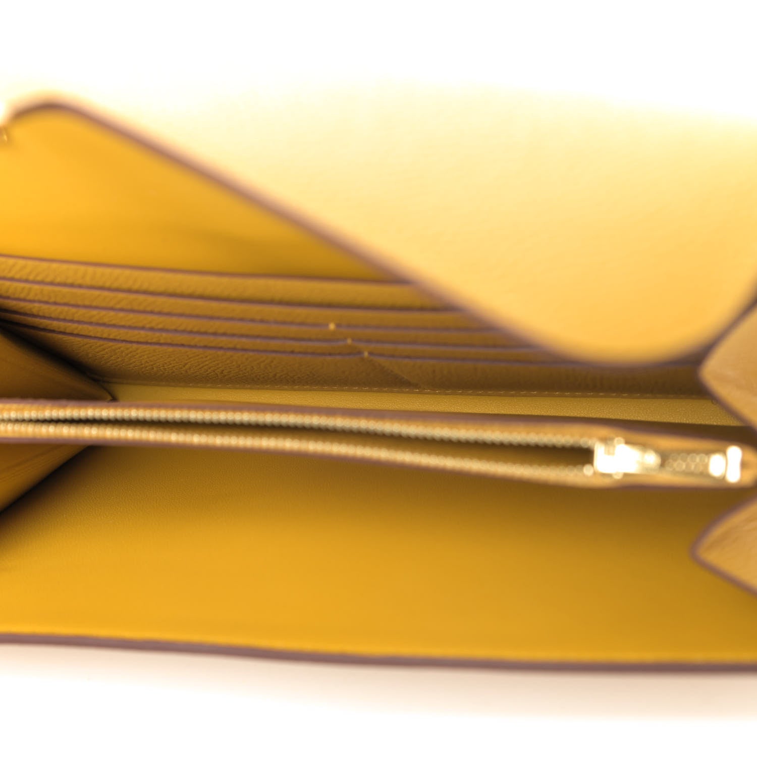 Hermes Epsom Constance Long Wallet To Go Jaune Ambre 4 of 4