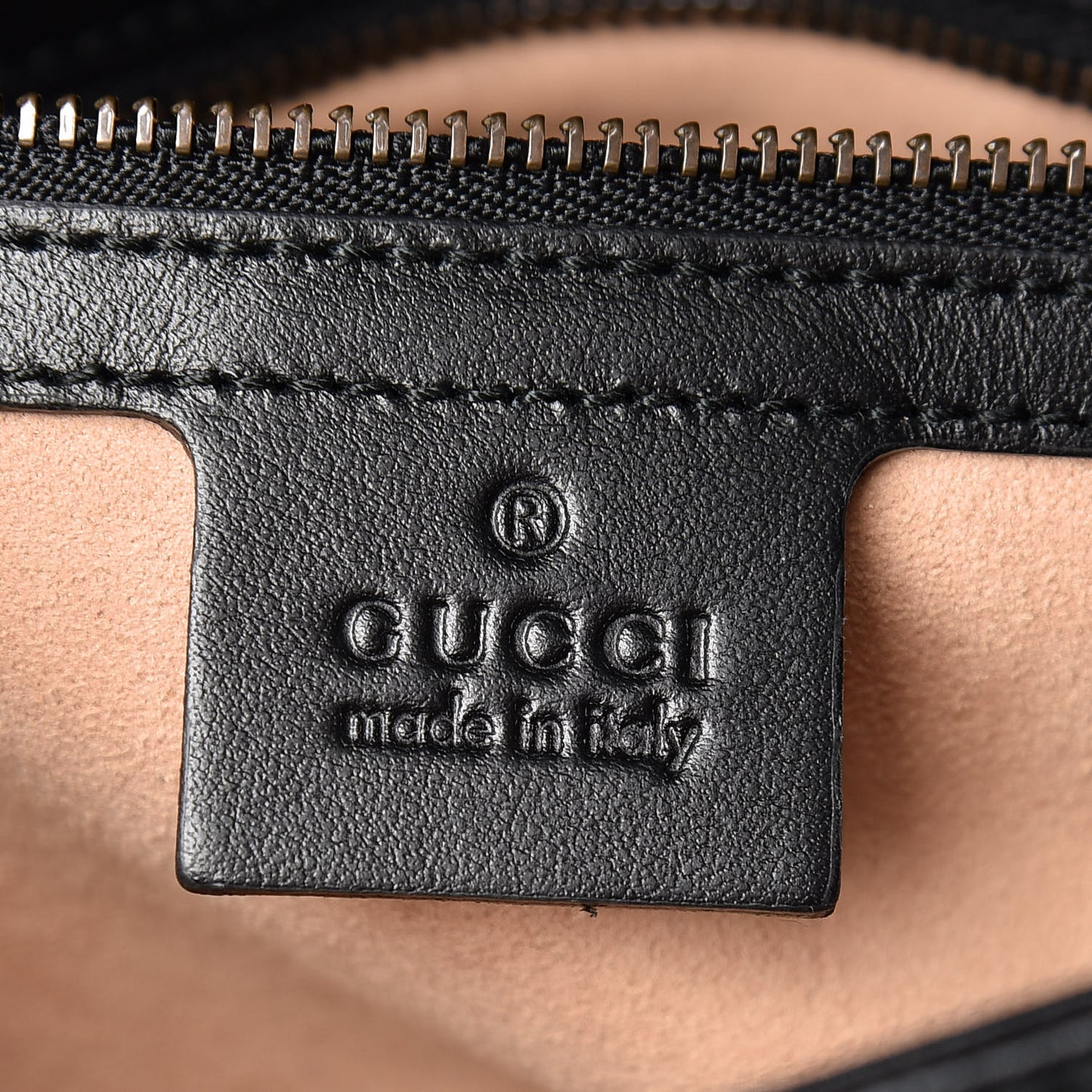 Calfskin Matelasse Small GG Marmont Shoulder Bag Black