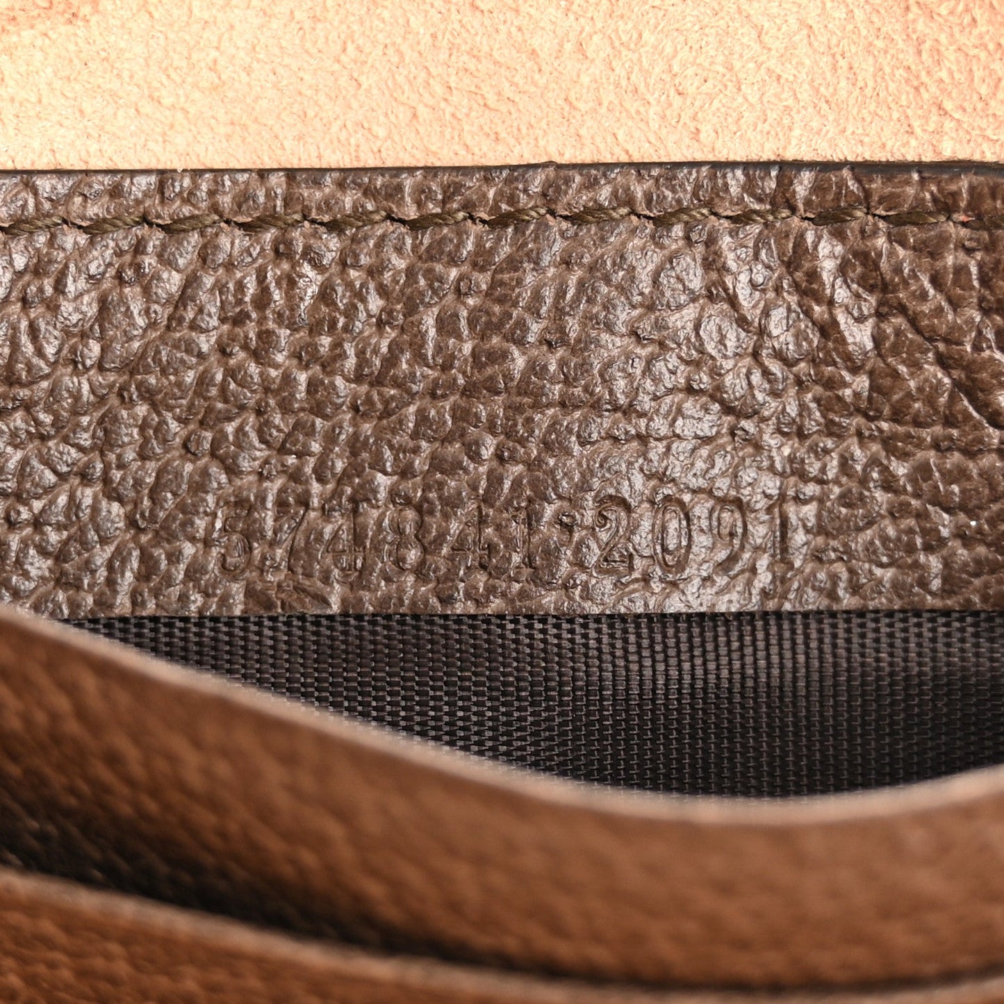 GG Supreme Monogram Web Ophidia Circle Wristlet Beige New Acero