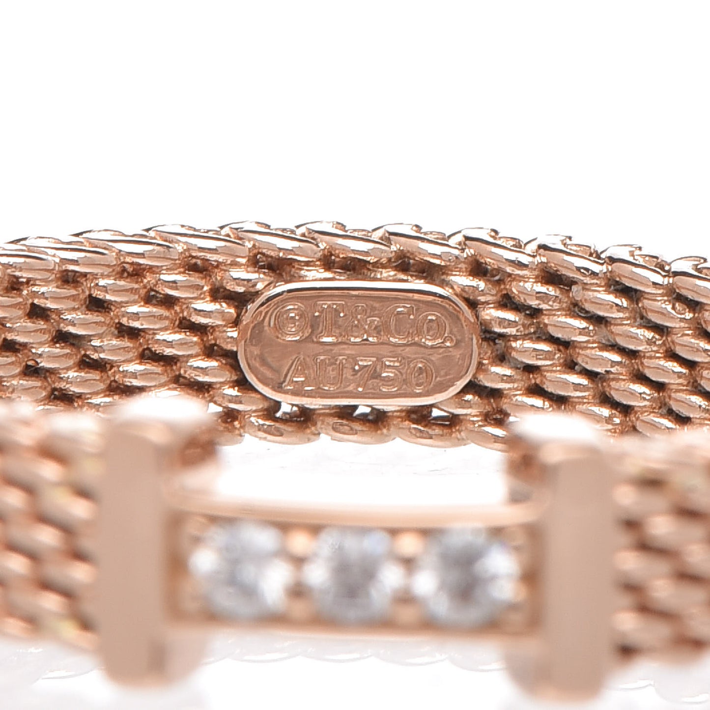 18K Rose Gold Diamond Narrow Somerset Ring 47 4