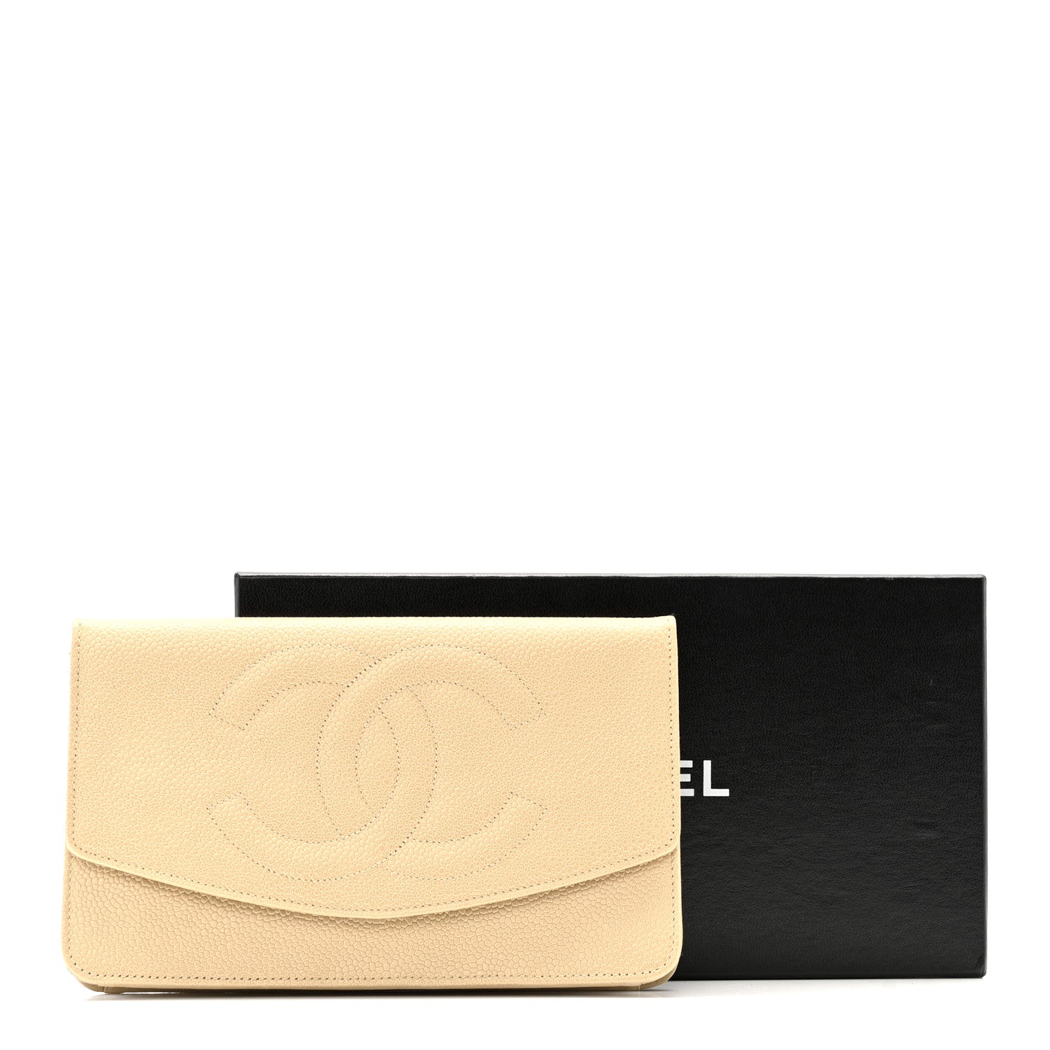 Chanel Caviar CC Timeless Flap Wallet Beige 1820428 – FASHIONPHILE
