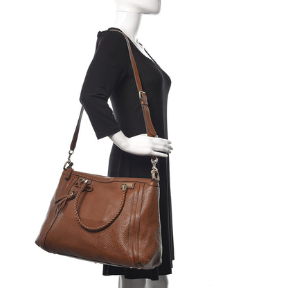 Gucci Cellarius Calfskin Large Bella Top Handle Bag Cuir 2 of 10