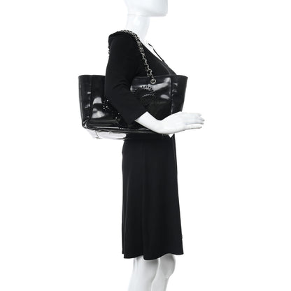 Chanel Patent Perforated CC Tote Black 2 of 11