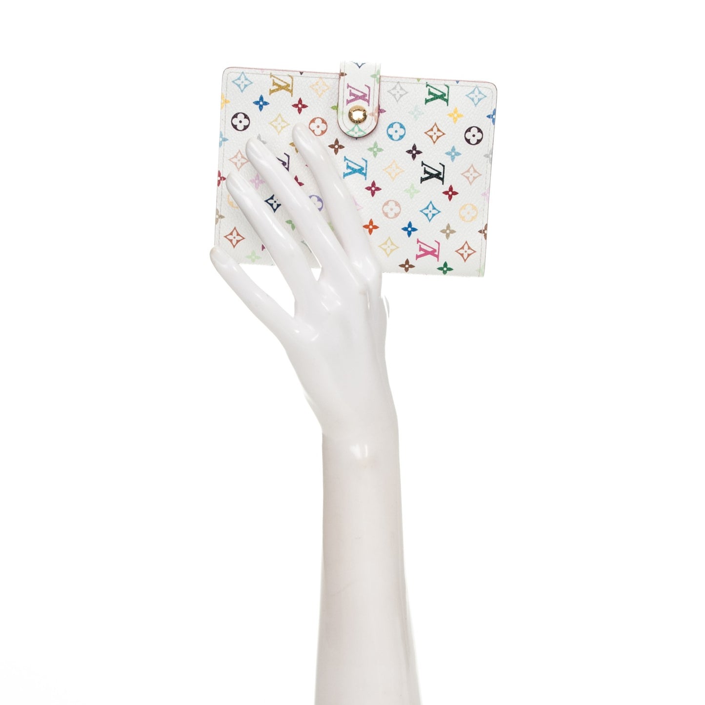 Monogram Multicolor Small Ring Agenda Cover White Litchi