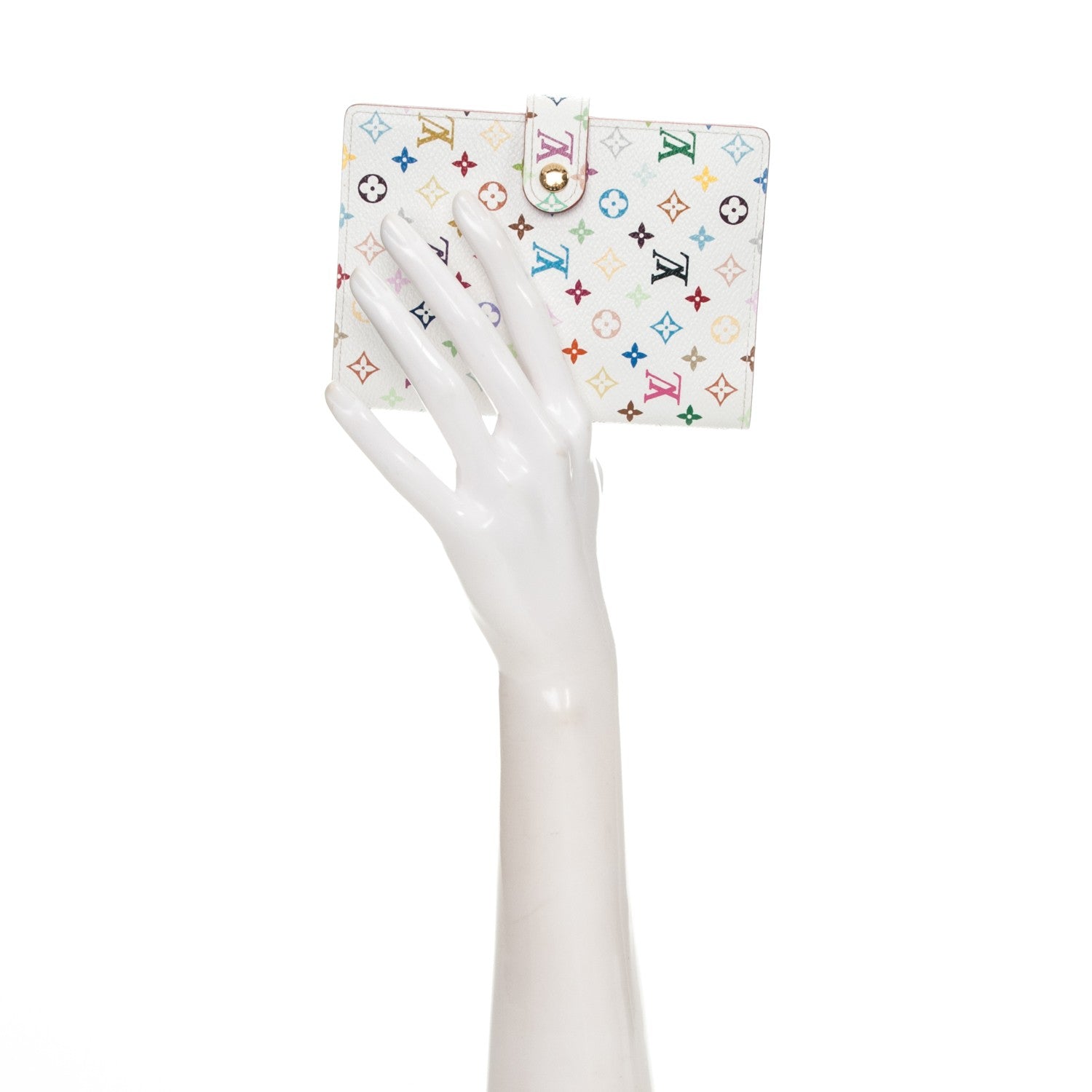 Louis Vuitton Monogram Multicolor Small Ring Agenda Cover White Litchi 2 of 8