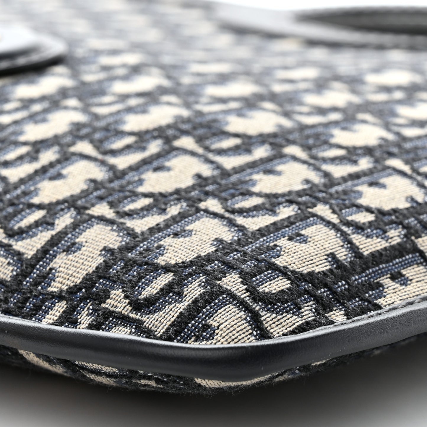 Oblique Fold Over Clutch Blue
