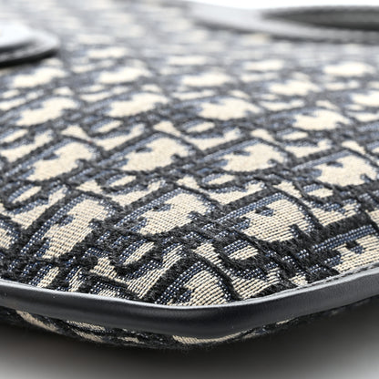 Christian Dior Oblique Fold Over Clutch Blue 10 of 11