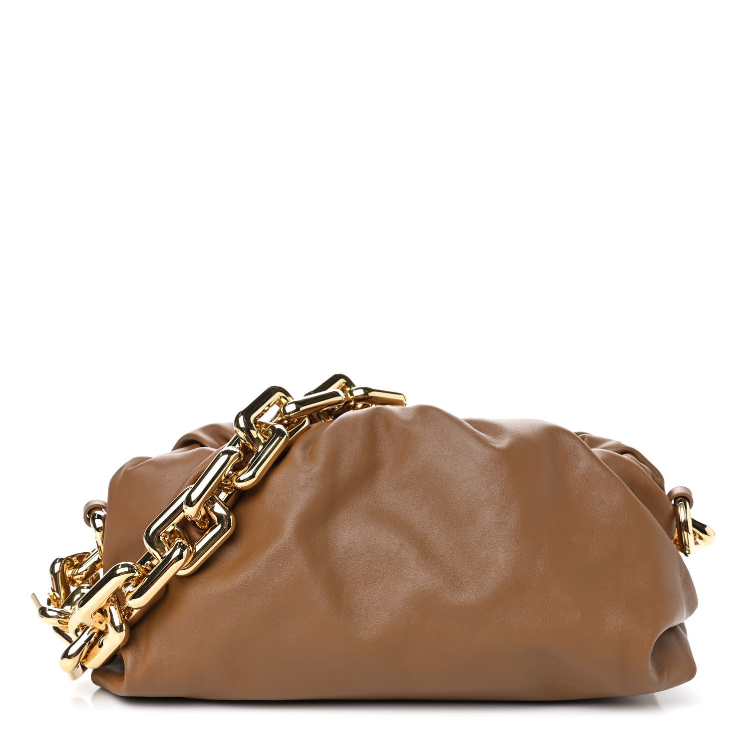 Bottega Veneta Calfskin The Pouch Chain Cammello 1 of 4